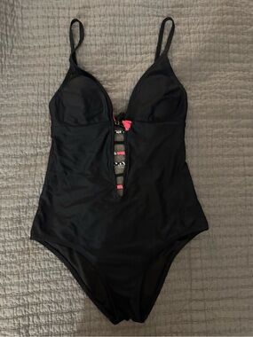 Design Lab Plunge One Piece Swimsuit